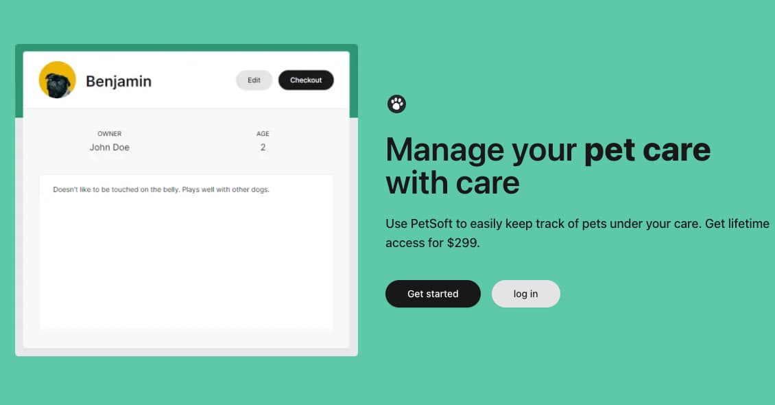 Pet care subscription